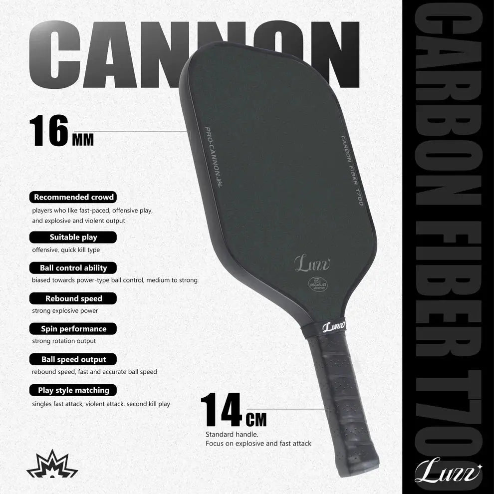 Luzz Cannon Pickleball Paddle dinkdynasty