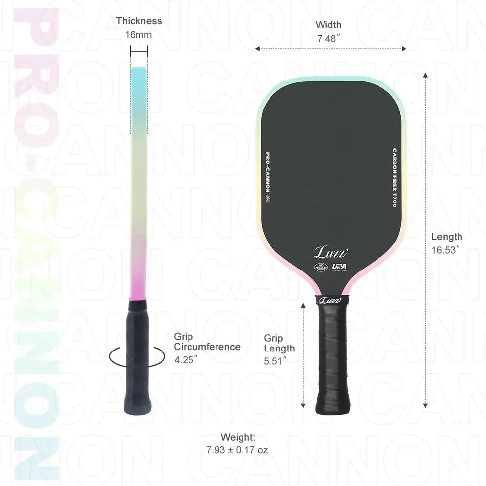 Luzz Cannon Candy Pickleball Paddle dinkdynasty