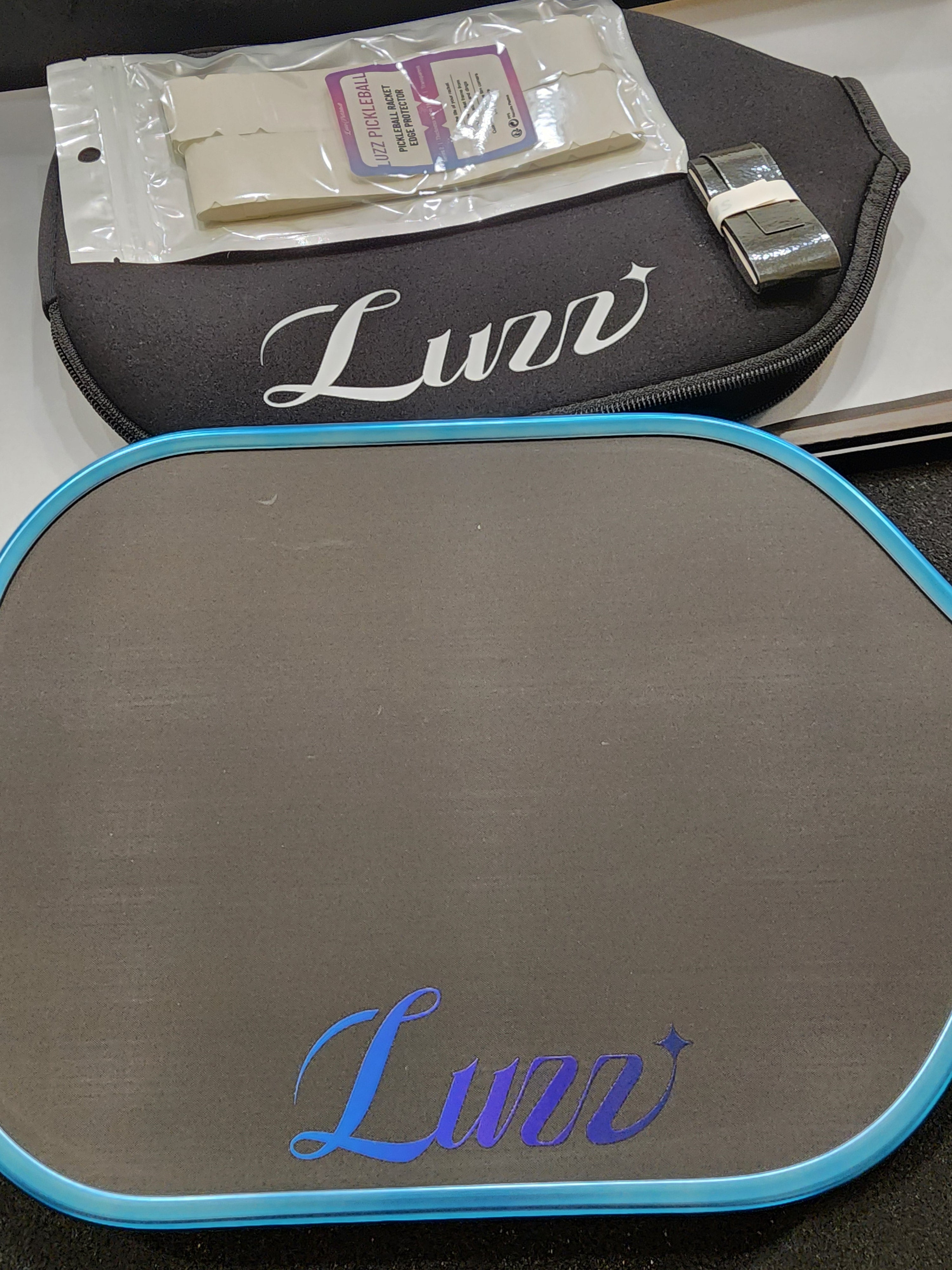 Luzz Pro 4 Inferno Blue Blaze Pickleball Paddle Dink Dynasty