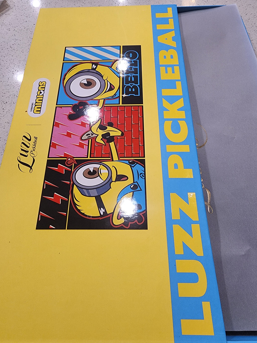 Luzz Cannon Minions Edition Pickleball Paddle | T700 Raw Carbon Power Dink Dynasty