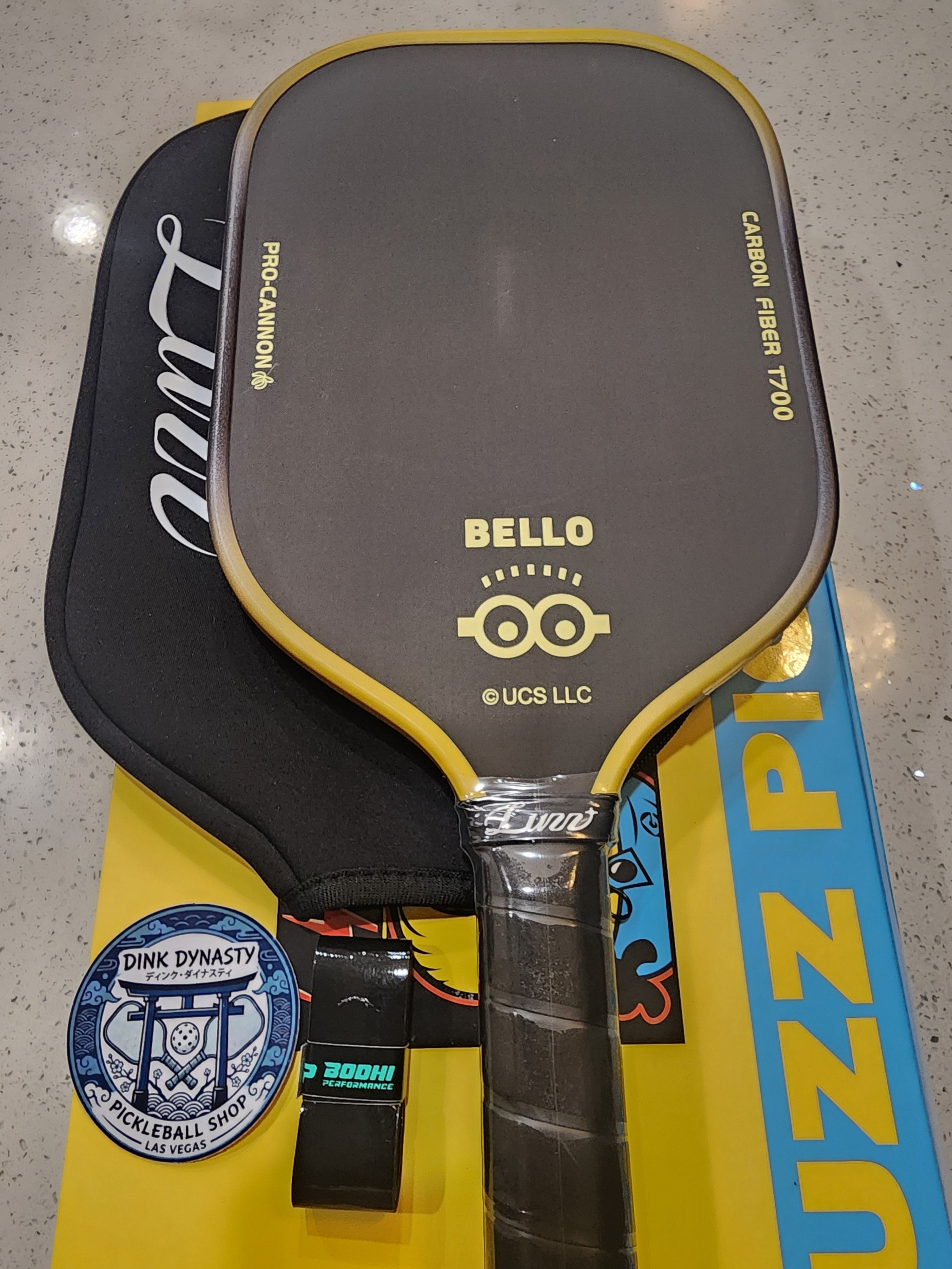 Luzz Cannon Minions Edition Pickleball Paddle | T700 Raw Carbon Power Dink Dynasty