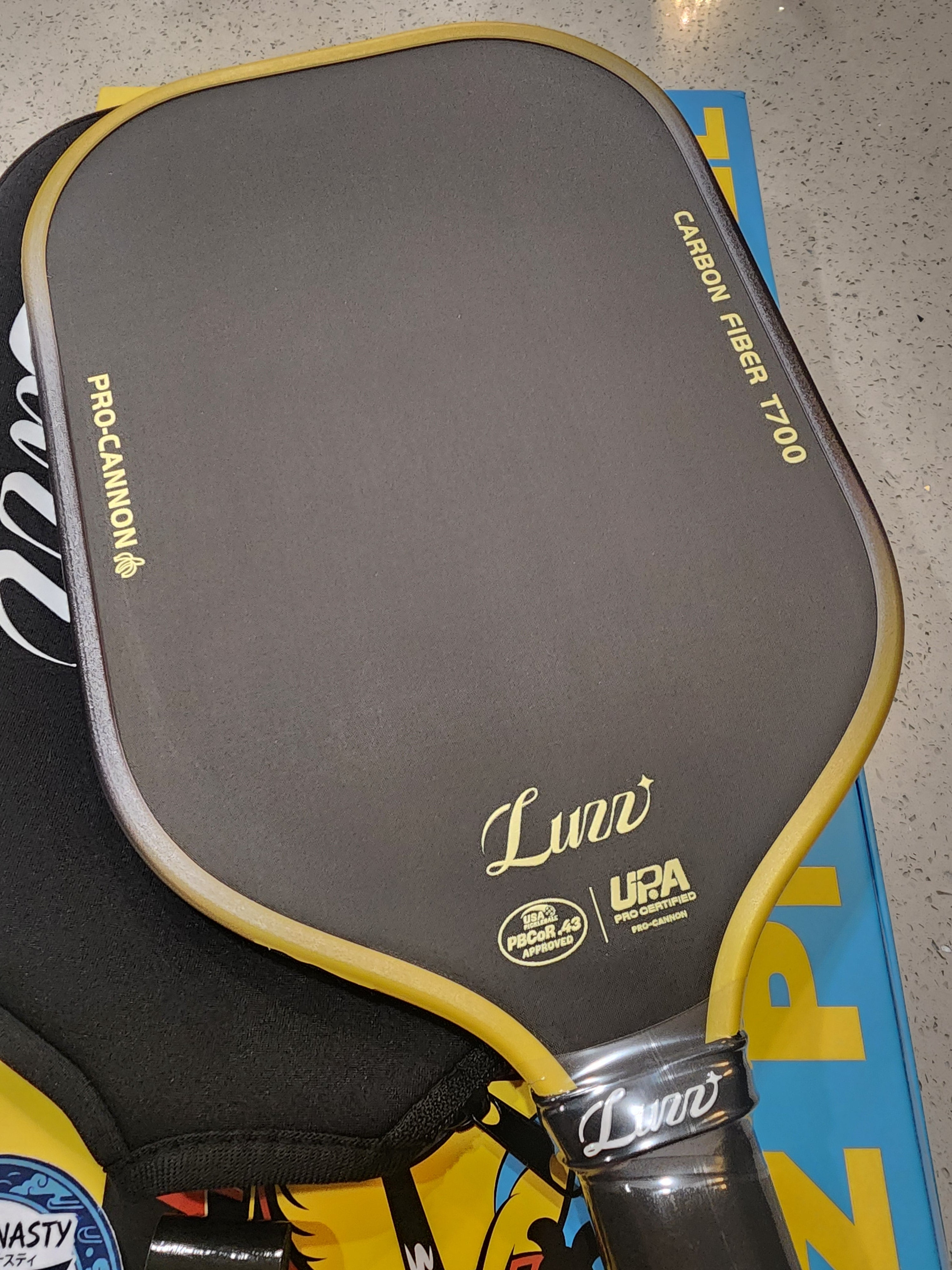 Luzz Cannon Minions Edition Pickleball Paddle | T700 Raw Carbon Power Dink Dynasty