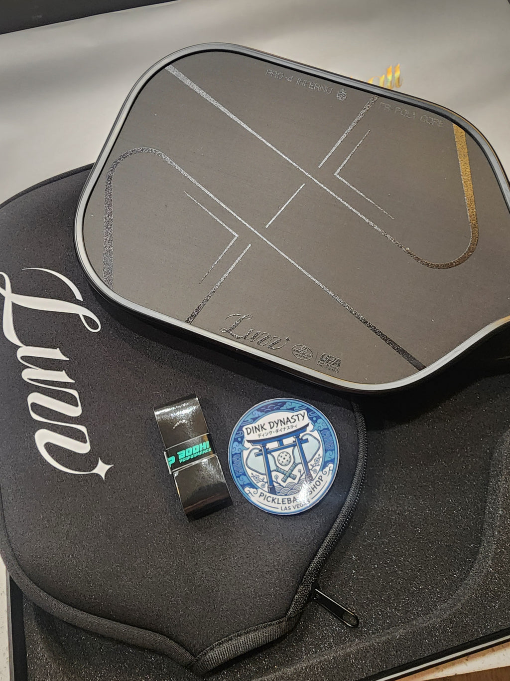 Luzz Pro 4 Darkness Inferno Pickleball Paddle Dink Dynasty