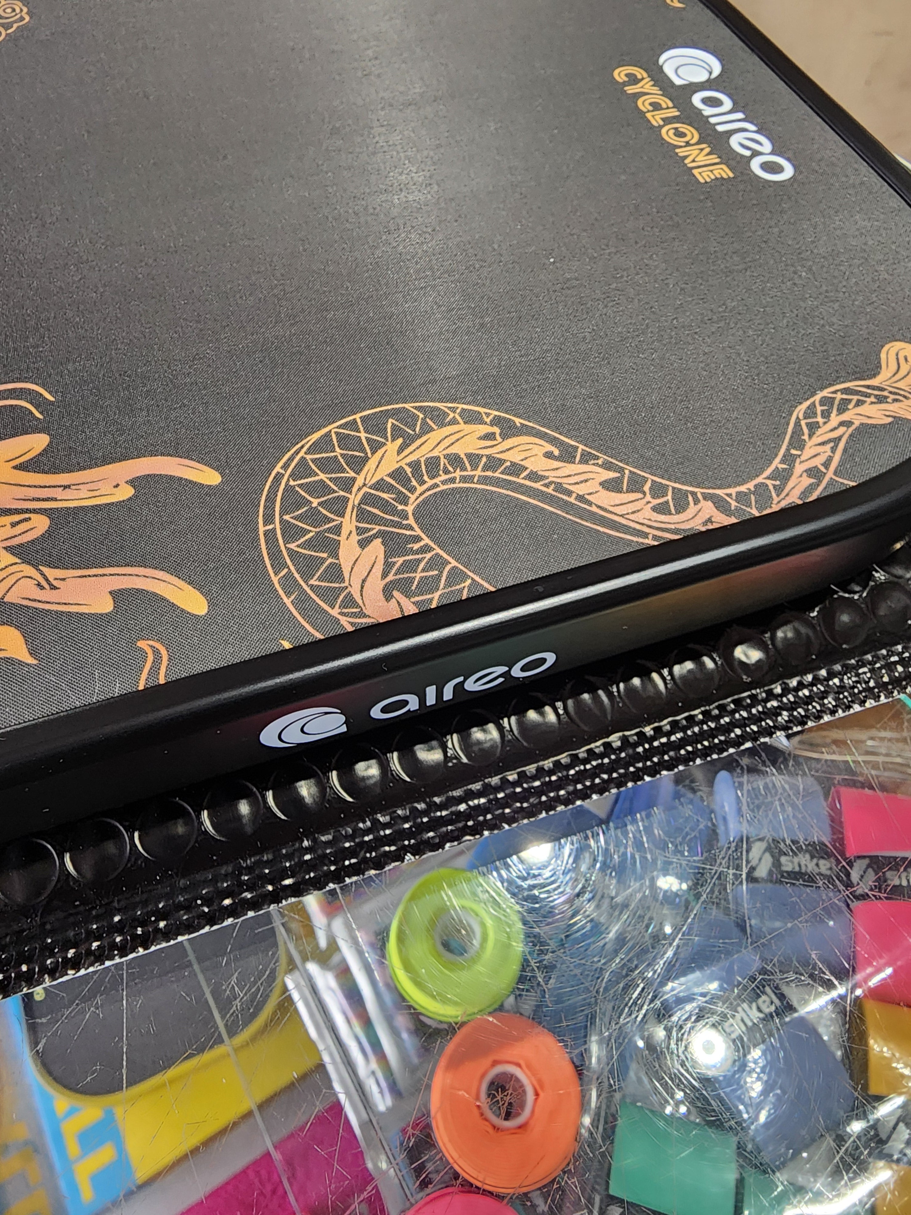 Aireo Cyclone Pickleball Paddle with NanoGraph Grit Surface Dragon Limited Edition Dink Dynasty