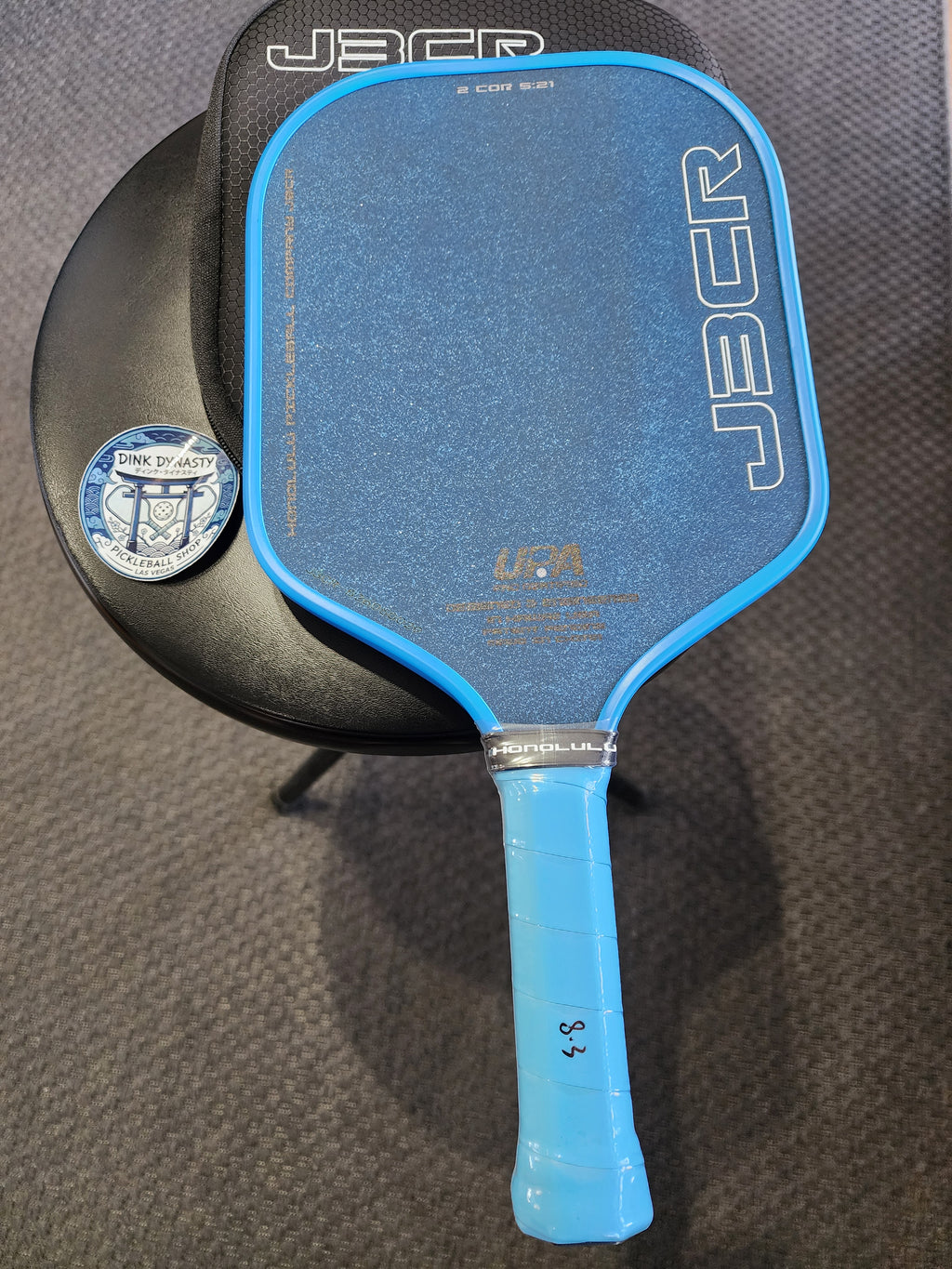 Honolulu J3CR Pickleball Paddle | Crystal Blue Endurance Surface Dink Dynasty