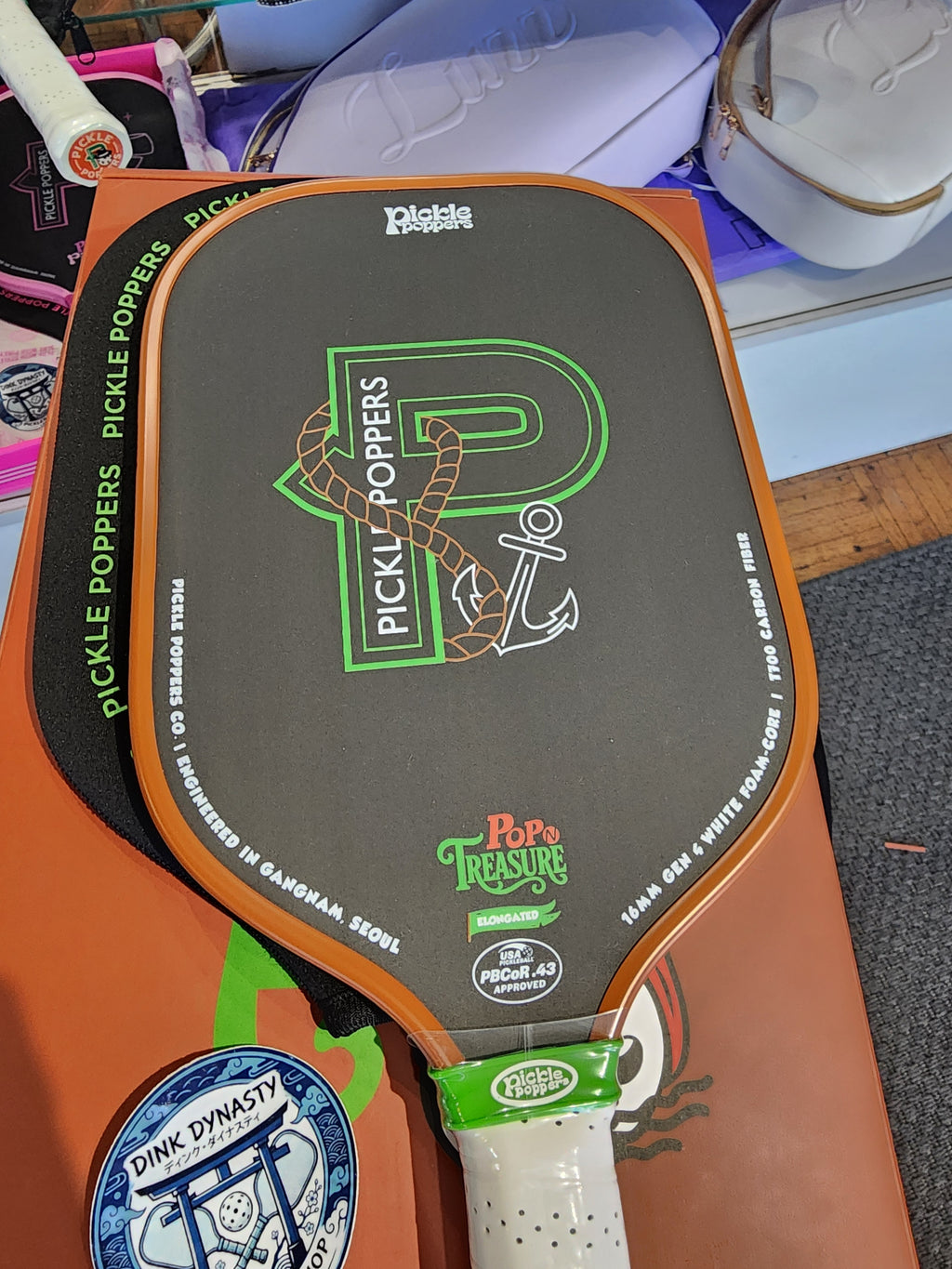POP N Treasure Paddle Set - Elongated - Dual Foam Core & EverGrit Dink Dynasty