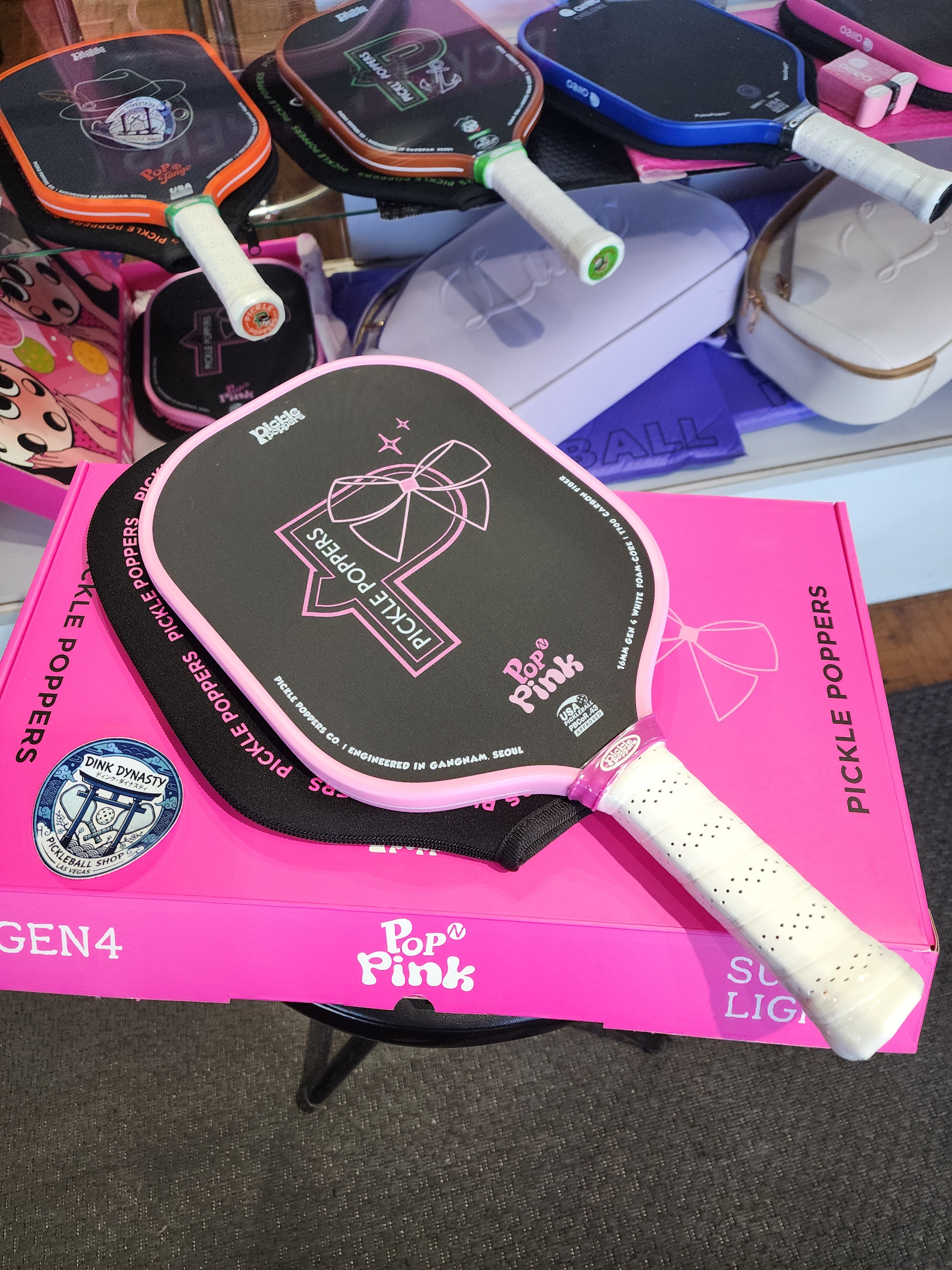 POP N Pink Pickleball Paddle Set | Premium Foam Core & Spin Dink Dynasty