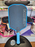 Honolulu J6CR Crystal Blue Grit Elongated Pickleball Paddle Dink Dynasty