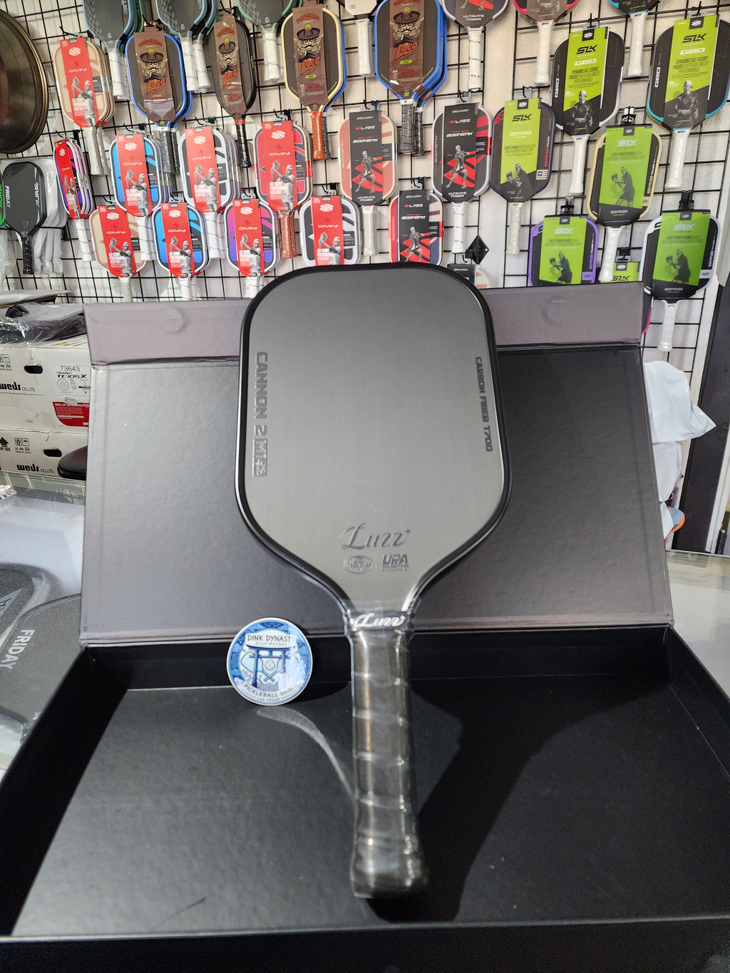 Luzz Cannon 2 M1 Pickleball Paddle 16mm Raw Carbon Fiber Aero-9966 Power Dink Dynasty