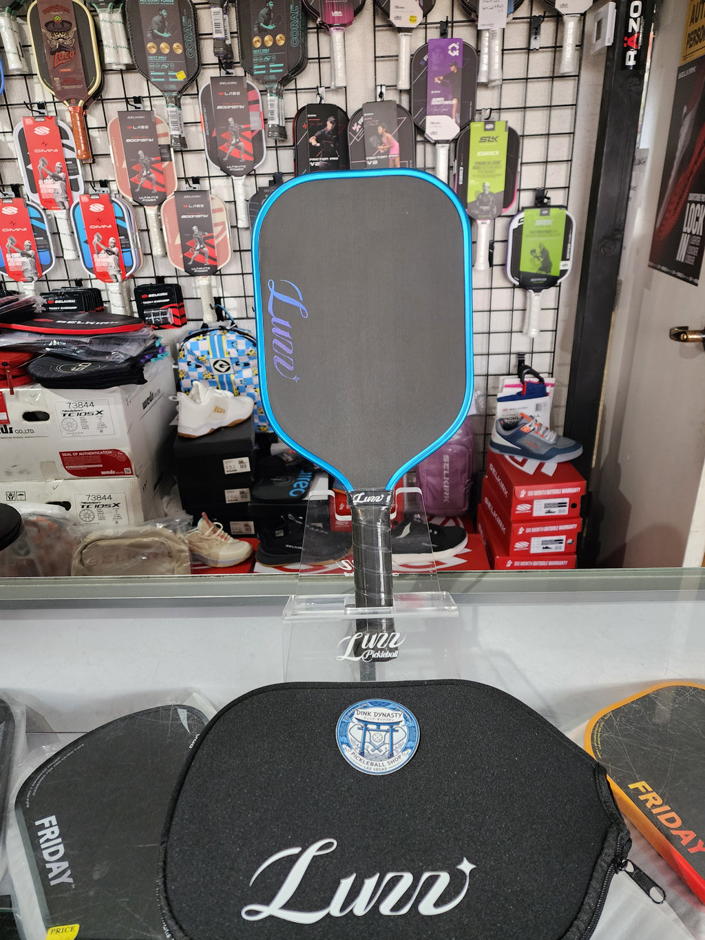 Luzz Pro 4 Inferno Blue Blaze Pickleball Paddle Dink Dynasty