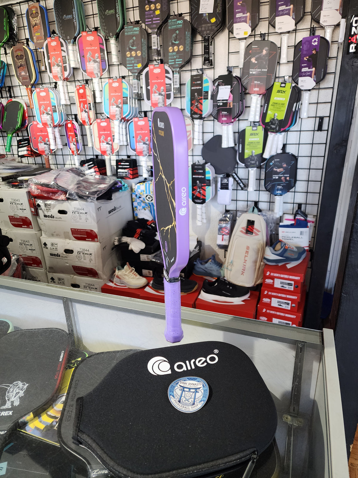 Aireo Cyclone Kintsugi Elongated Pickleball Paddle with NanoGraph Grit Surface Dink Dynasty