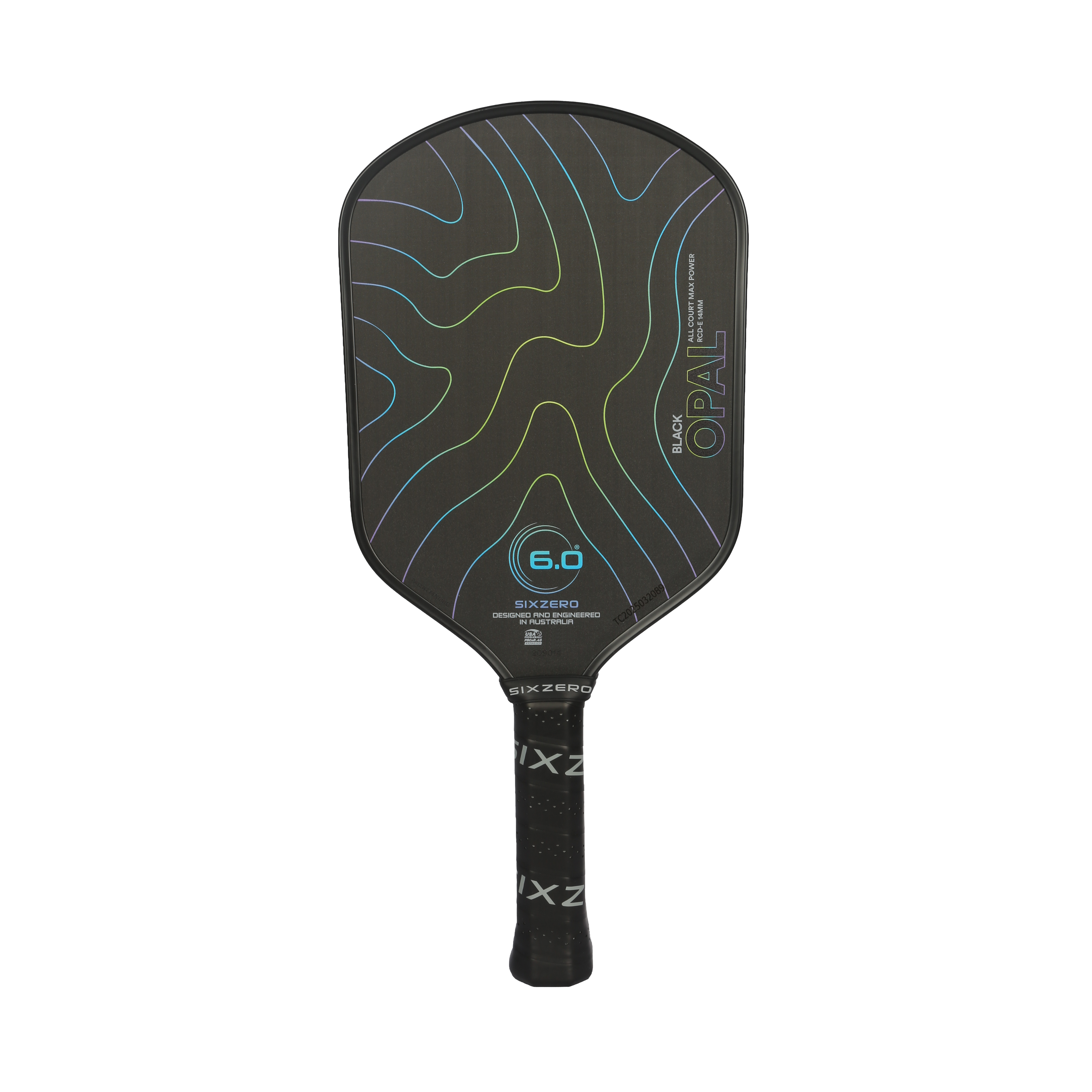 Six Zero Black Opal 14mm Pickleball Paddle Dink Dynasty
