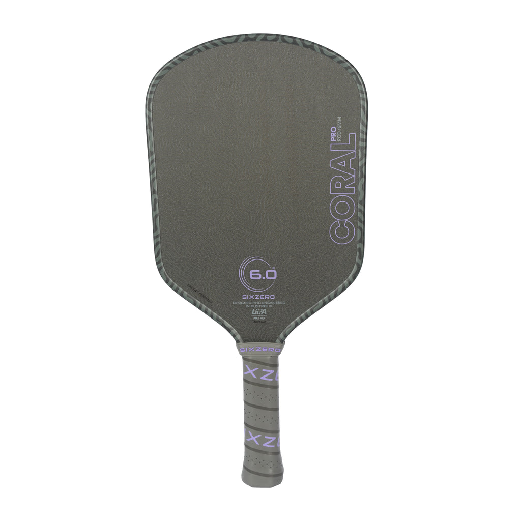 Six Zero Coral Pro Pickleball Paddle | Elite Spin & Control Dink Dynasty
