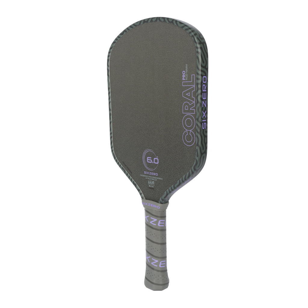 Six Zero Coral Pro Pickleball Paddle | Elite Spin & Control Dink Dynasty