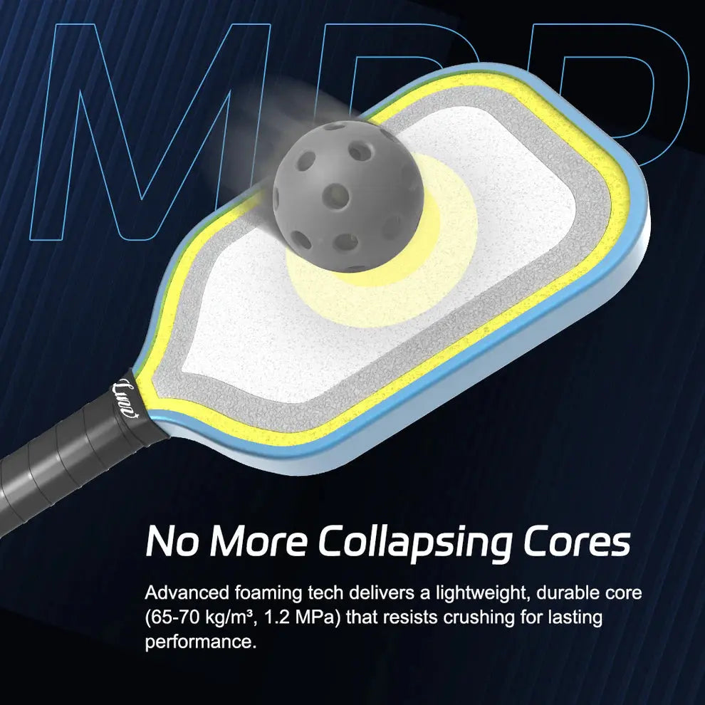 Luzz Pro 4 Inferno Blue Blaze Pickleball Paddle Dink Dynasty