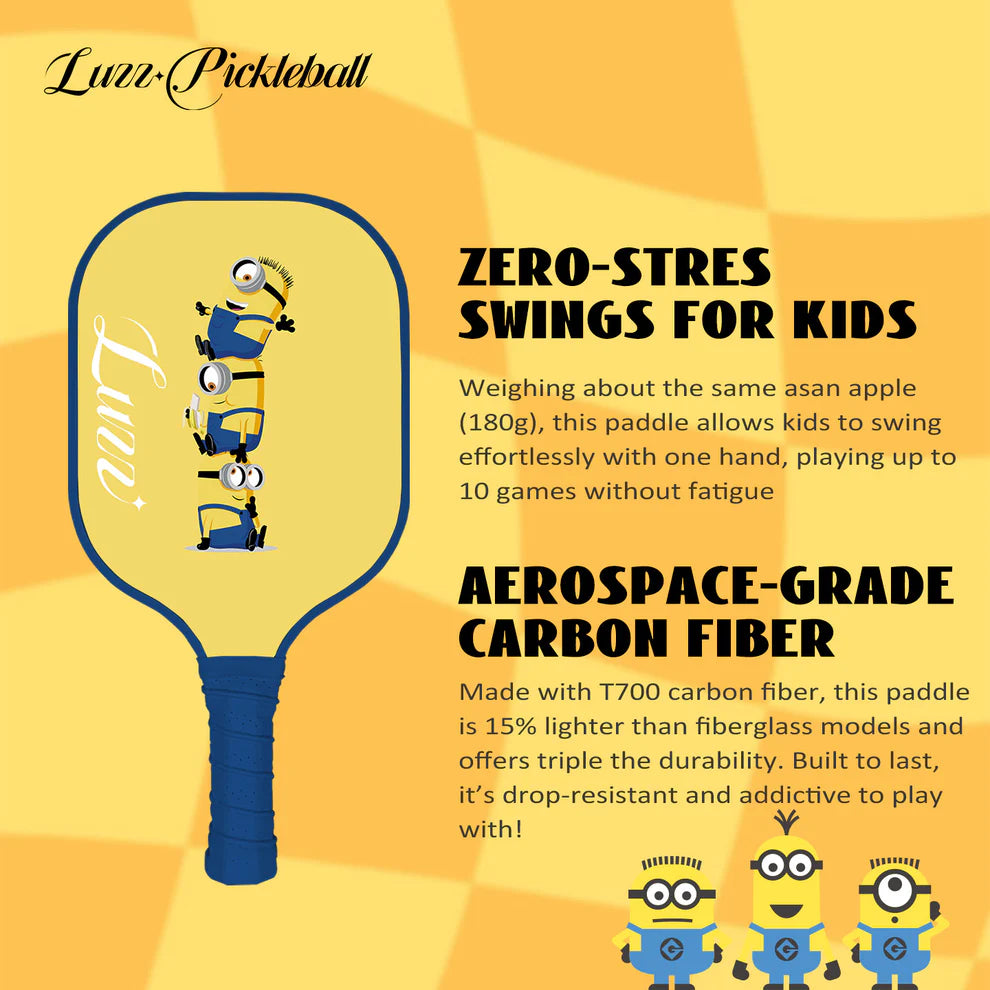 Luzz Minions Kids Pickleball Paddle Dink Dynasty