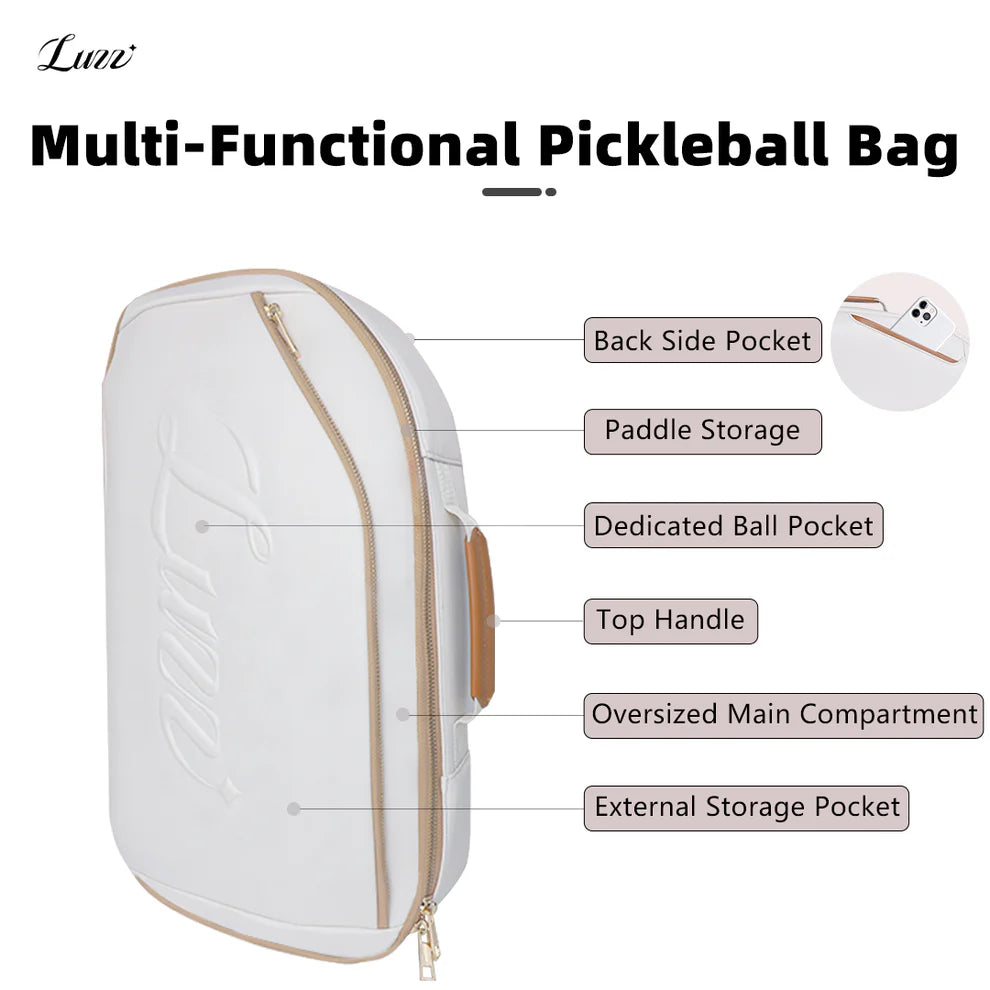 Luzz Pickleball Bag - Waterproof, Versatile, Spacious