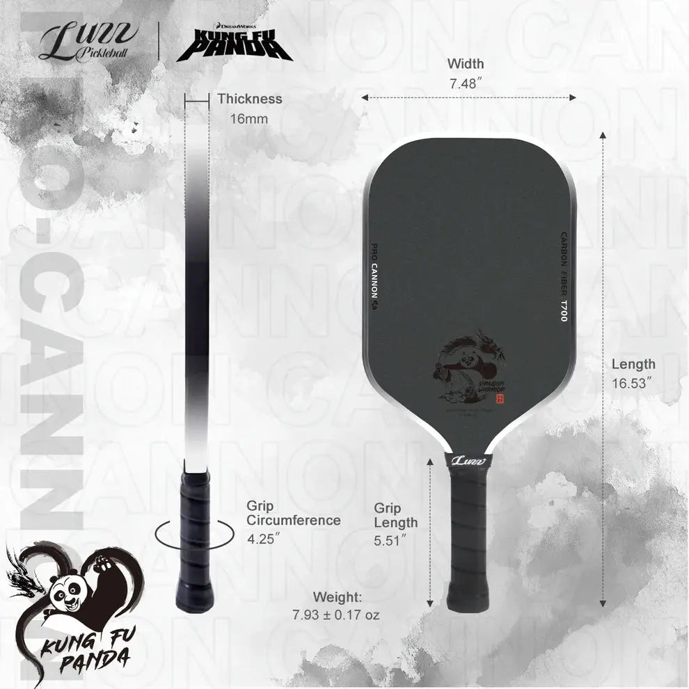 Luzz Cannon Kung Fu Pickleball Paddle dinkdynasty