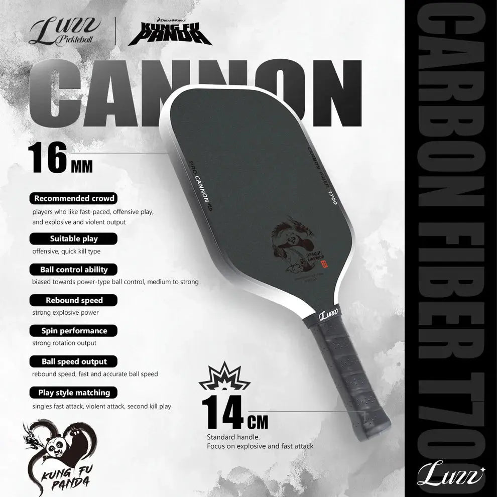 Luzz Cannon Kung Fu Pickleball Paddle dinkdynasty