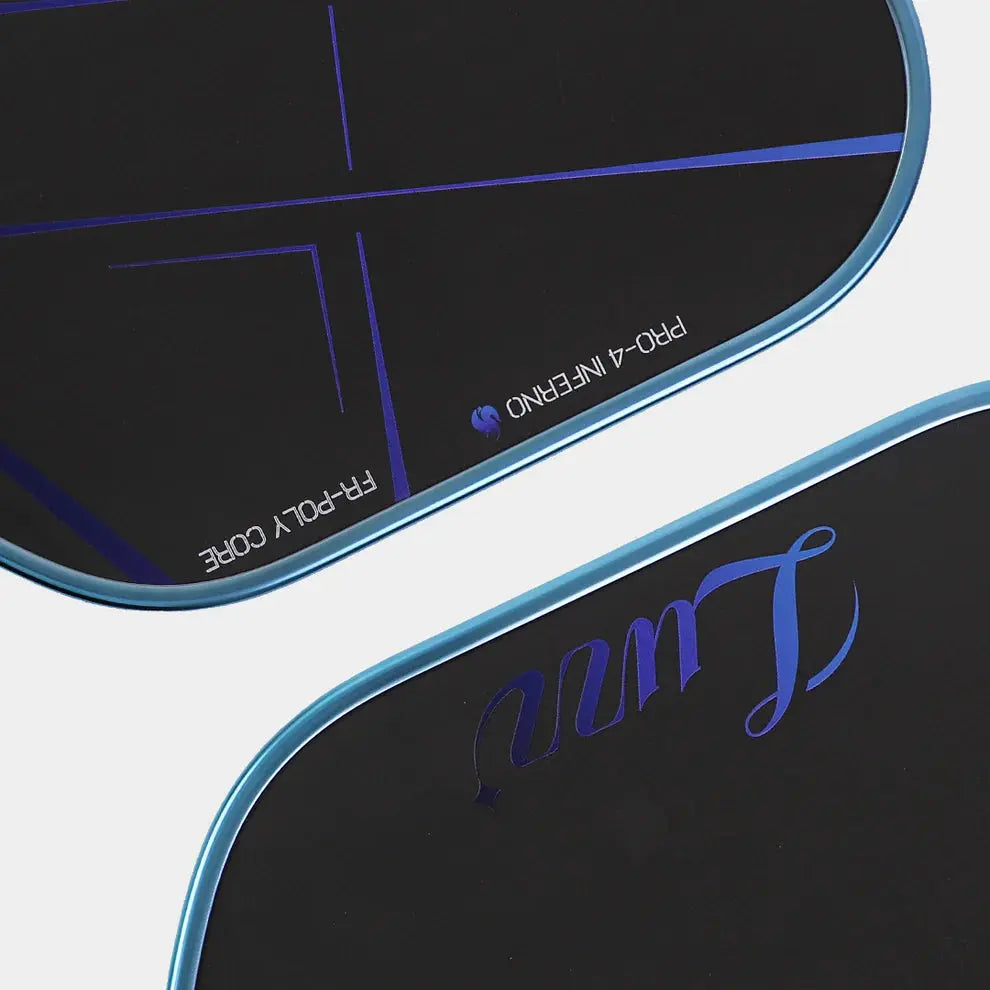 Luzz Pro 4 Inferno Blue Blaze Pickleball Paddle Dink Dynasty