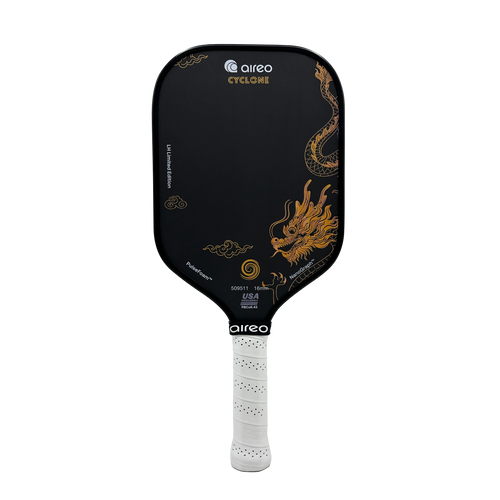 Aireo Cyclone Pickleball Paddle with NanoGraph Grit Surface Dragon Limited Edition Dink Dynasty