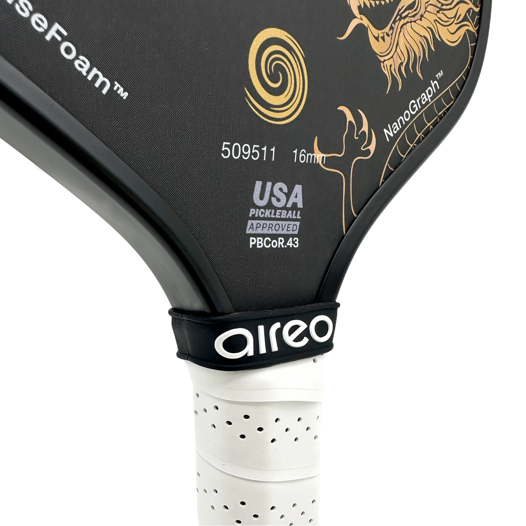 Aireo Cyclone Pickleball Paddle with NanoGraph Grit Surface Dragon Limited Edition Dink Dynasty