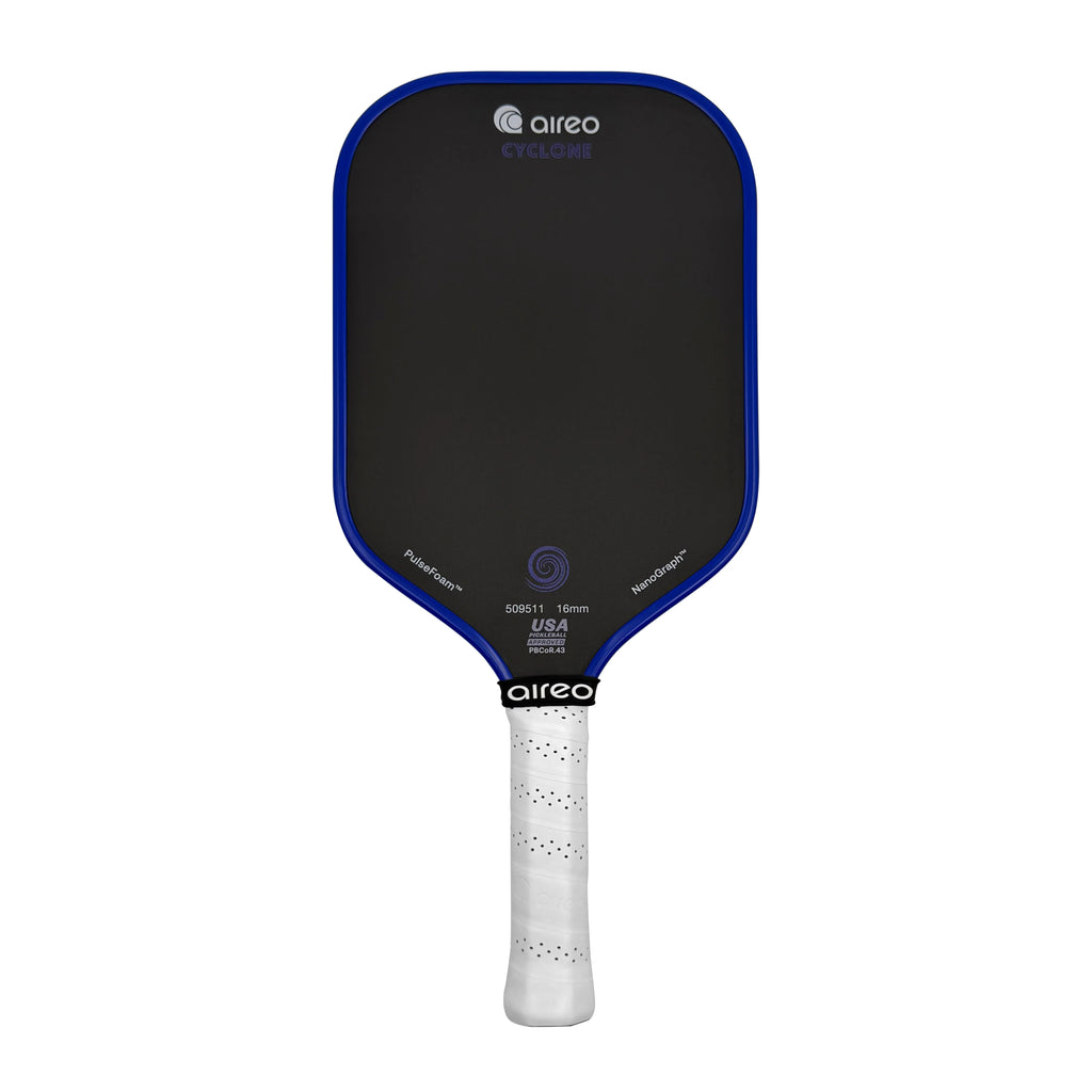 Aireo Cyclone Pickleball Paddle with NanoGraph Grit Surface Blue Dink Dynasty