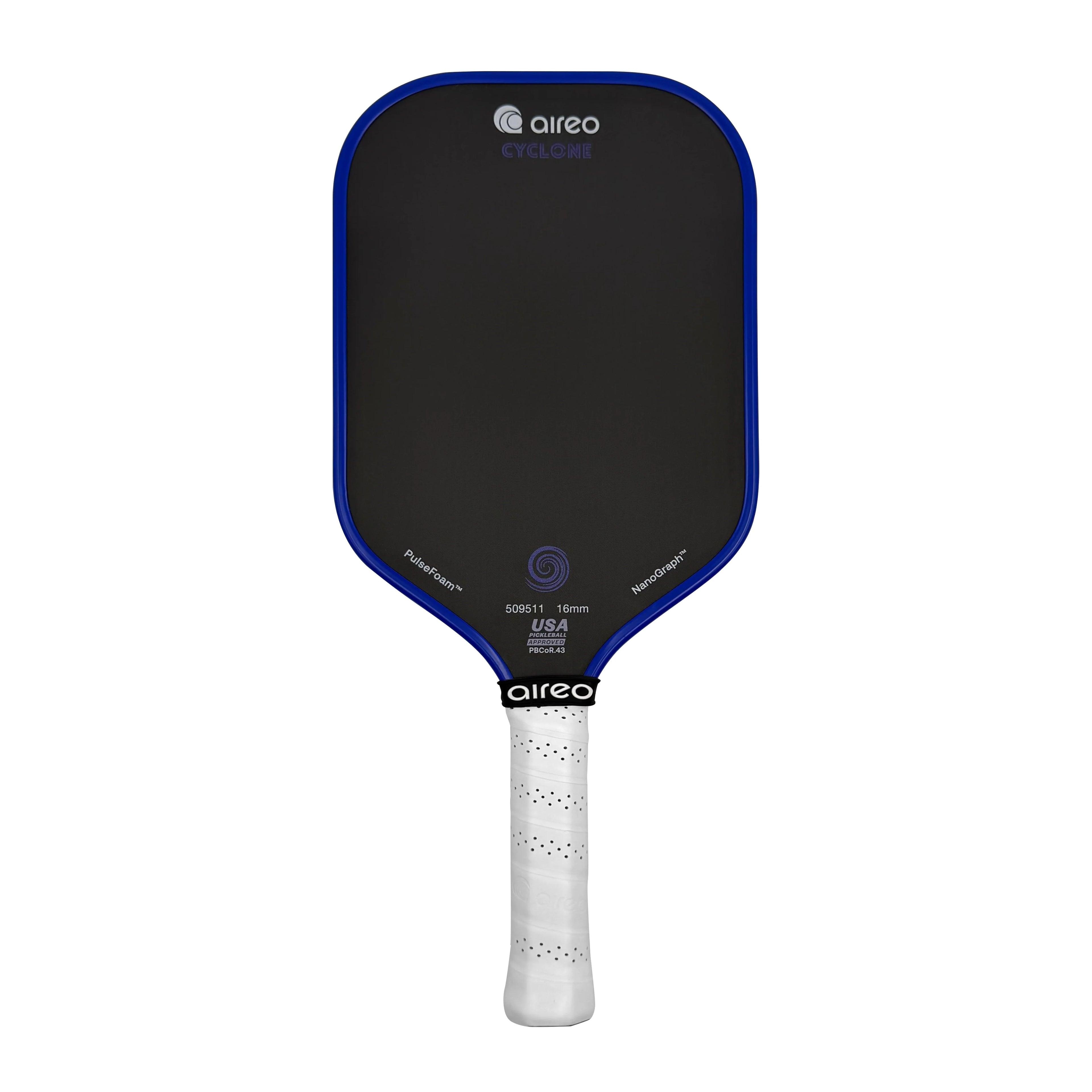 Aireo Cyclone Pickleball Paddle with NanoGraph Grit Surface Blue Dink Dynasty