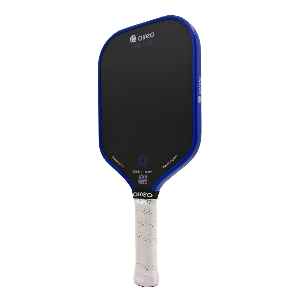 Aireo Cyclone Pickleball Paddle with NanoGraph Grit Surface Blue Dink Dynasty