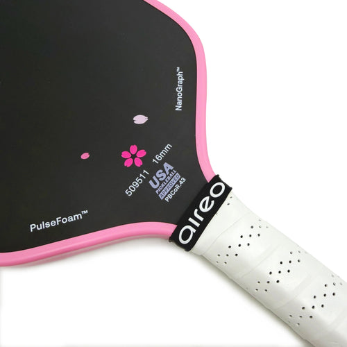 Aireo Cyclone Pickleball Paddle with NanoGraph Grit Surface Cherry Blosson Limited Edition Dink Dynasty