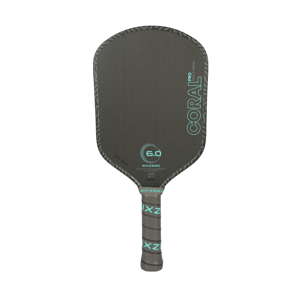 Six Zero Coral Pro Pickleball Paddle | Elite Spin & Control Dink Dynasty