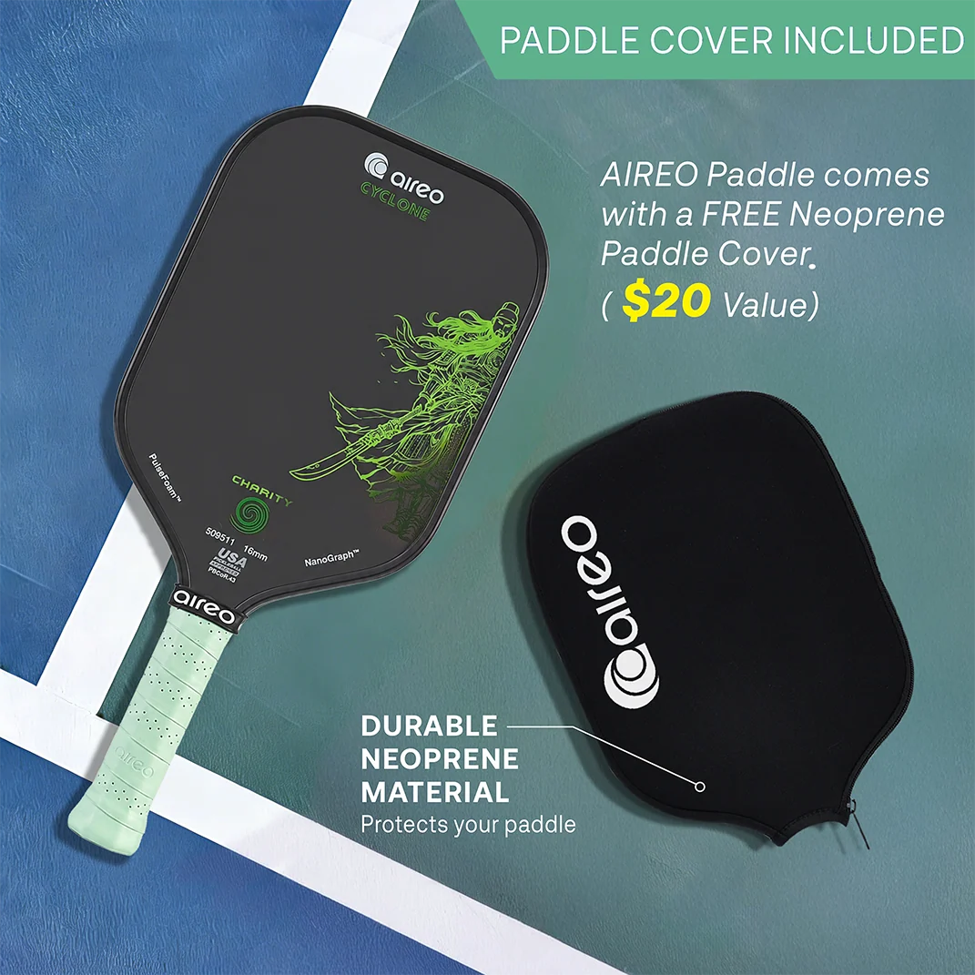 AIREO Cyclone Guardian Elongated NanoGraph Pickleball Paddle Dink Dynasty