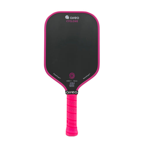 Aireo Cyclone Pickleball Paddle with NanoGraph Grit Hot Pink Dink Dynasty