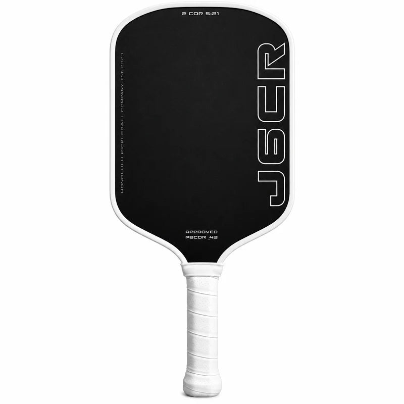 Honolulu J6CR Elongated Black Face Pickleball Paddle Dink Dynasty