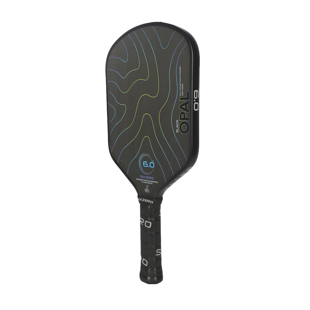 Six Zero Black Opal 14mm Pickleball Paddle Dink Dynasty