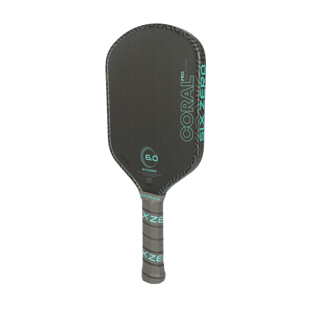 Six Zero Coral Pro Pickleball Paddle | Elite Spin & Control Dink Dynasty