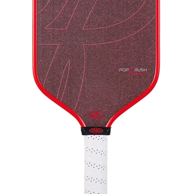 Pickle Poppers Pop N Rush Elongated Pickleball Paddle with Magmagrit Dink Dynasty