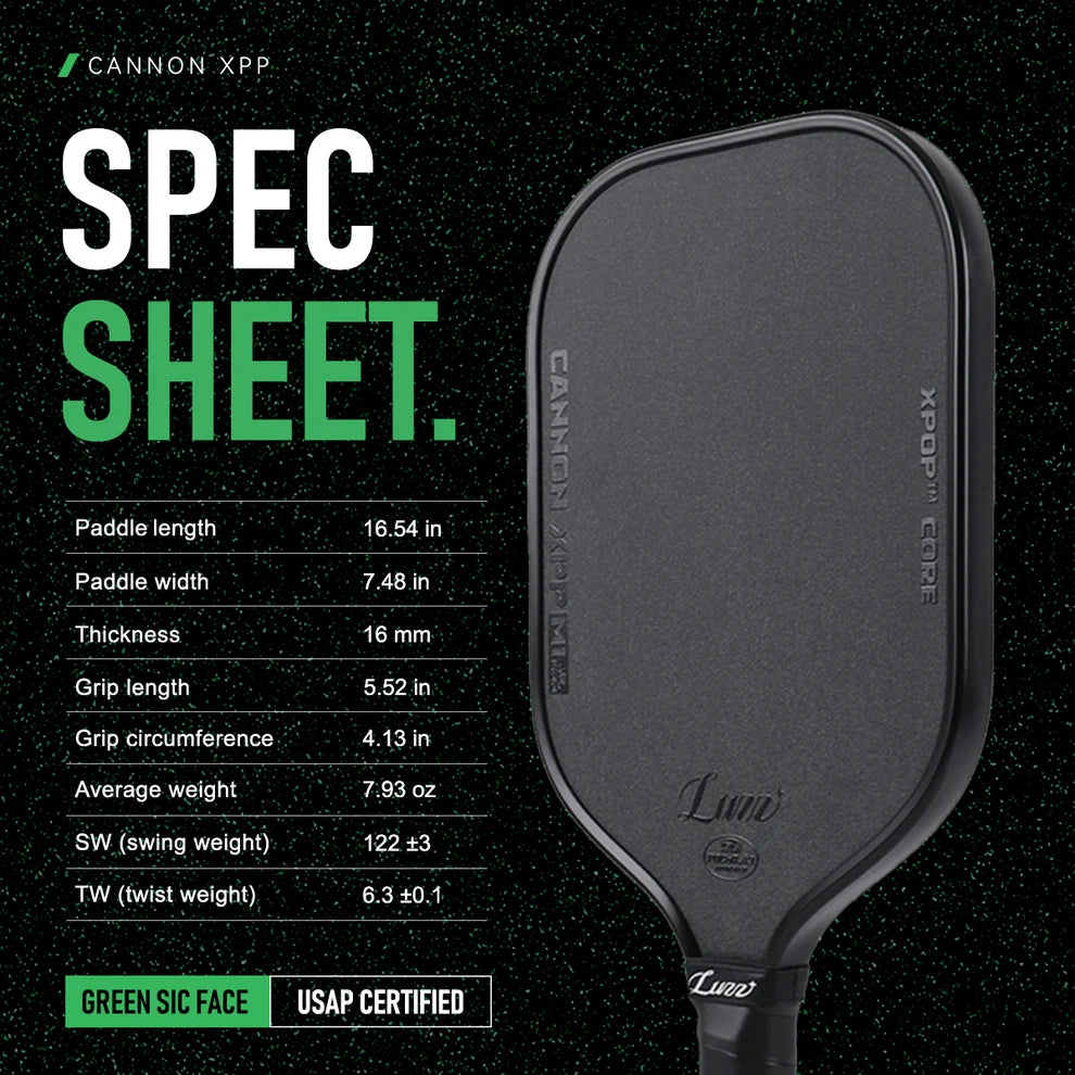 Luzz Cannon XPP M1 Pickleball Paddle Dink Dynasty