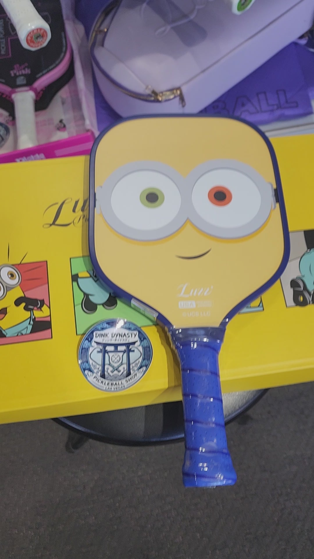 Luzz Minions Kids Pickleball Paddle