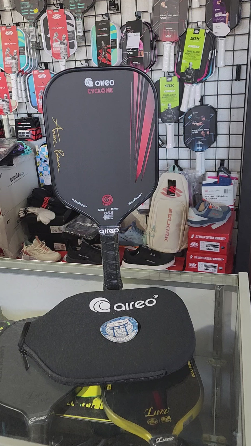 Aireo Cyclone AP Signature Elongated Pickleball Paddle with NanoGraph Grit Surface