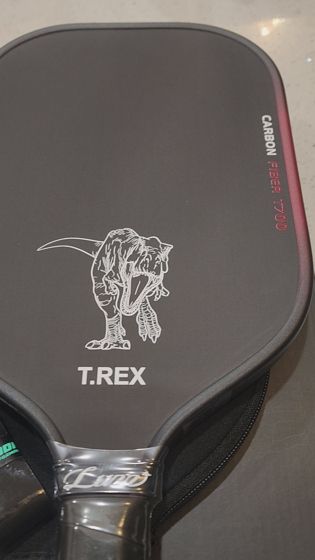 Luzz Cannon Jurassic World Edition Pickleball Paddle | T700 Raw Carbon Power