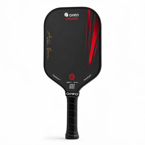Aireo Cyclone AP Signature Elongated Pickleball Paddle with NanoGraph Grit Surface Dink Dynasty